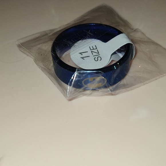 Men's Stainless Steel Ring Blue Size 11 - Picture 6 of 6